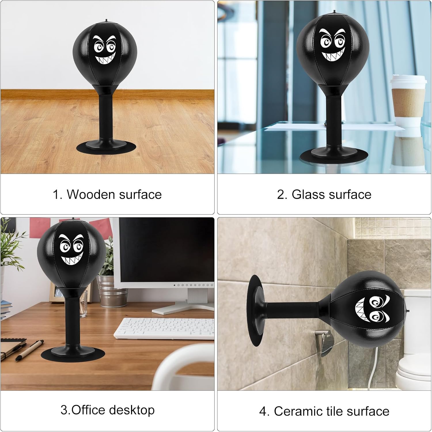 Punching bag mini suction cup
