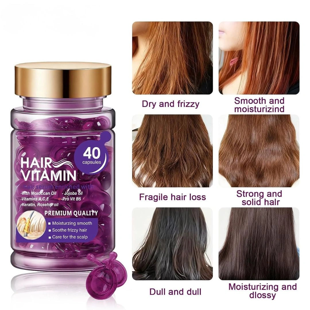 Hair oil capsules